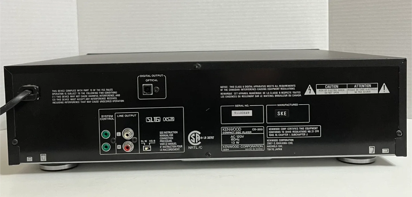 Kenwood 5-disc Player CD-203 image indicator(2)