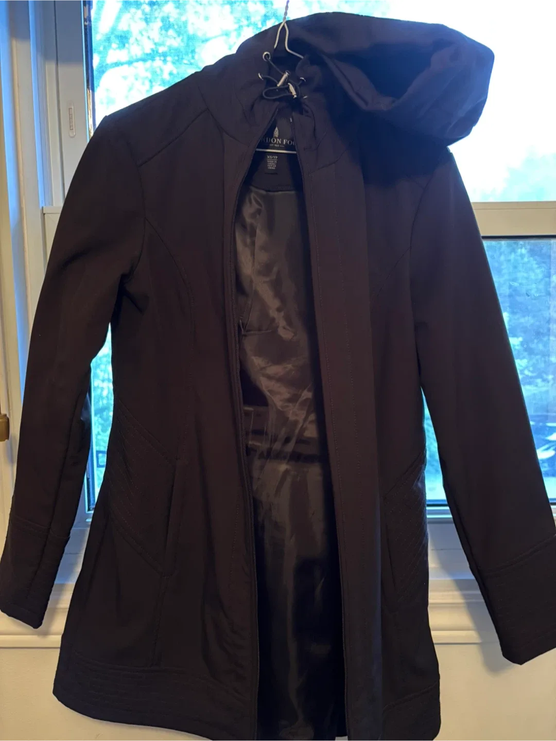 London Fog Black Coat - Size XS
