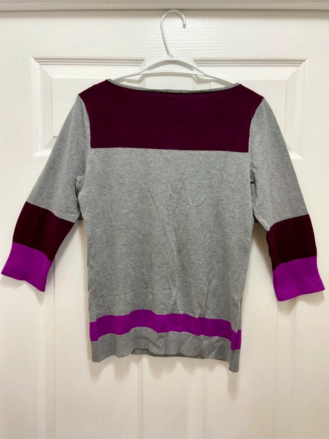 Mexx Metropolitan Grey & Purple Sweater - Size M image indicator(2)