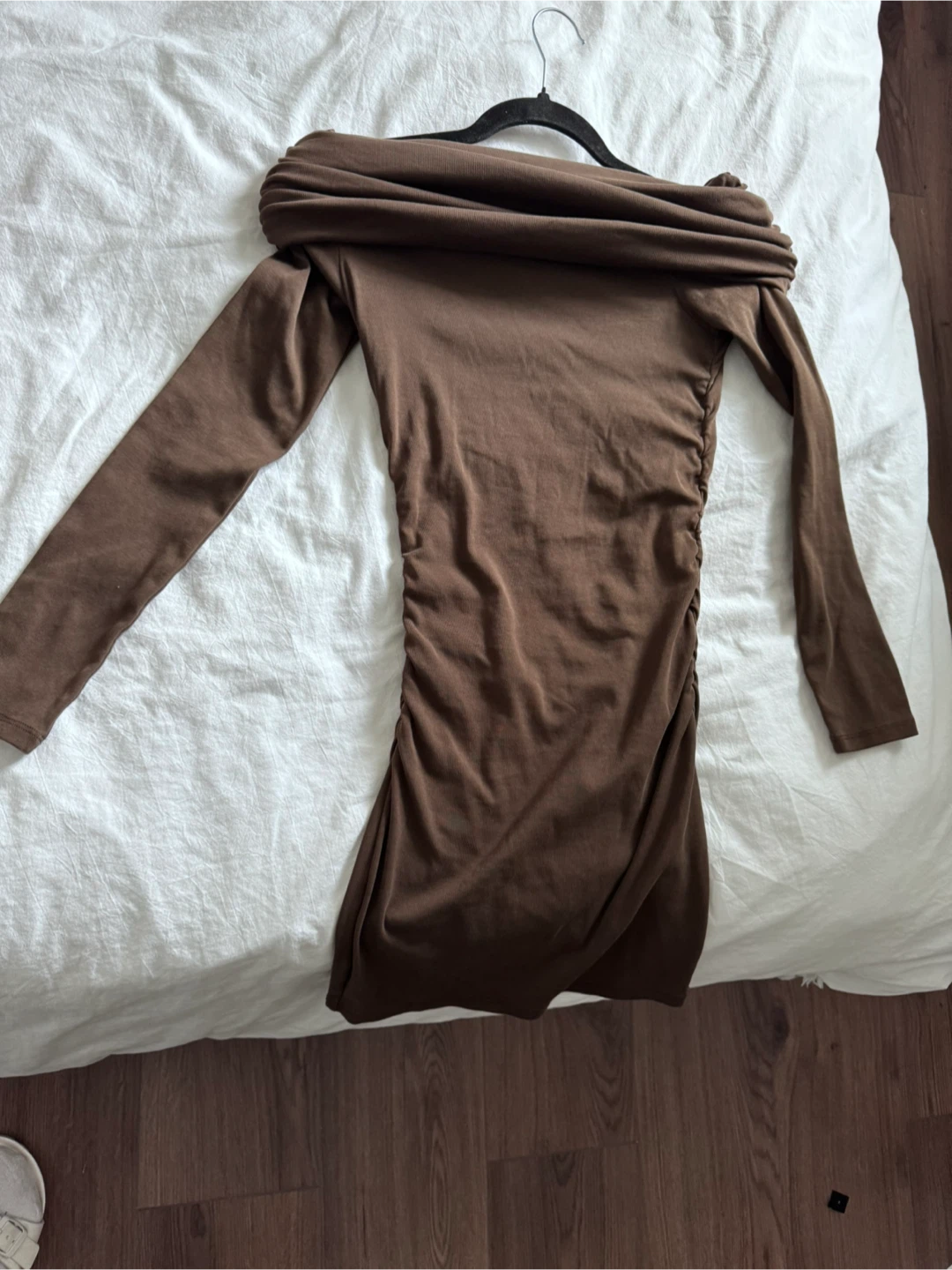 Zara Brown Long Sleeve Dress - Size S - photo 2