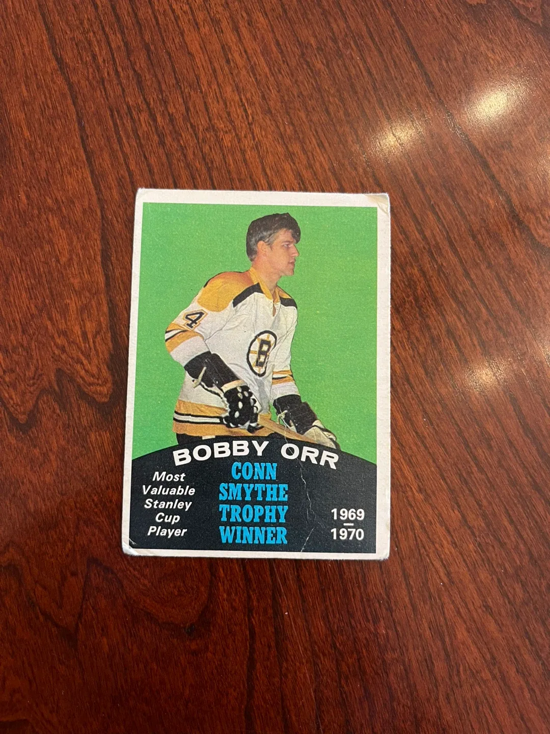 1969-70 O-Pee-Chee #252 Bobby Orr Conn Smythe Trophy Winner Card