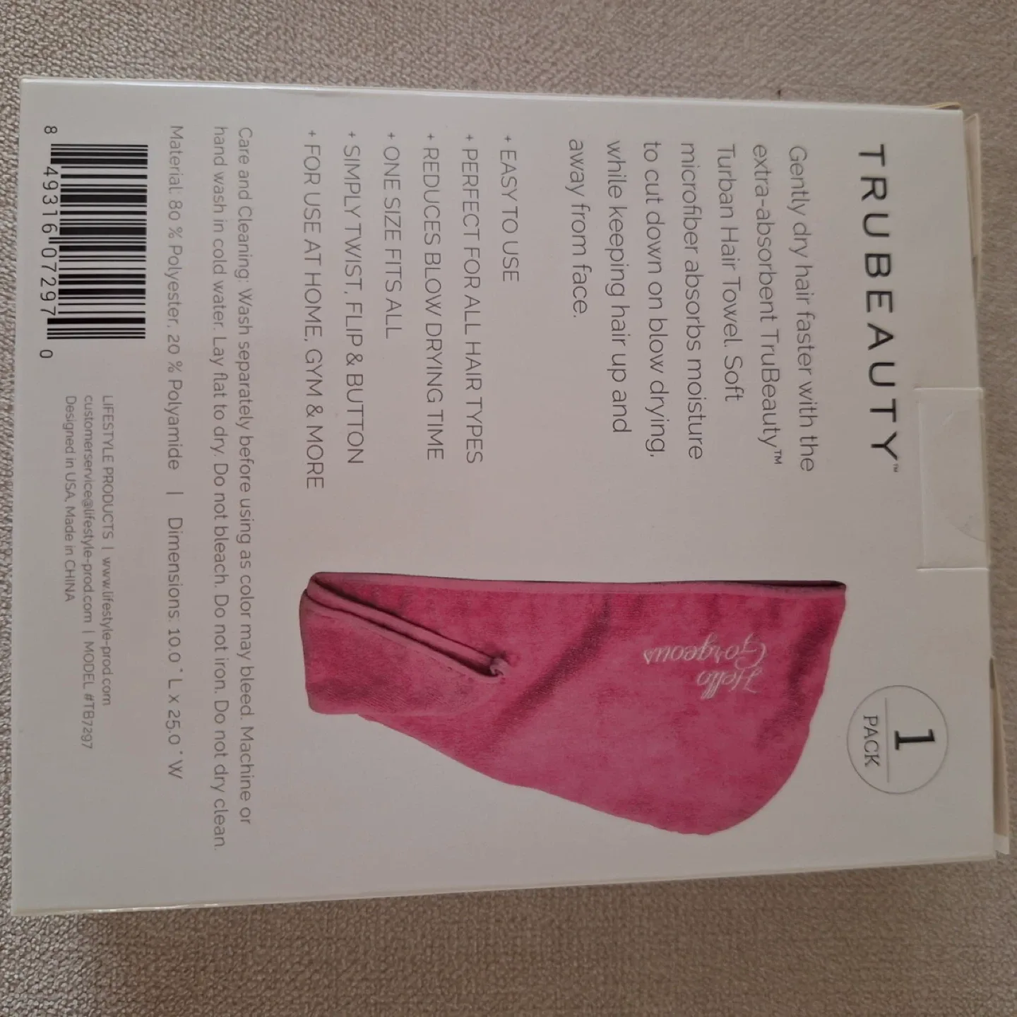 TRUBeauty Turban Hair Towel - NEW image indicator(2)