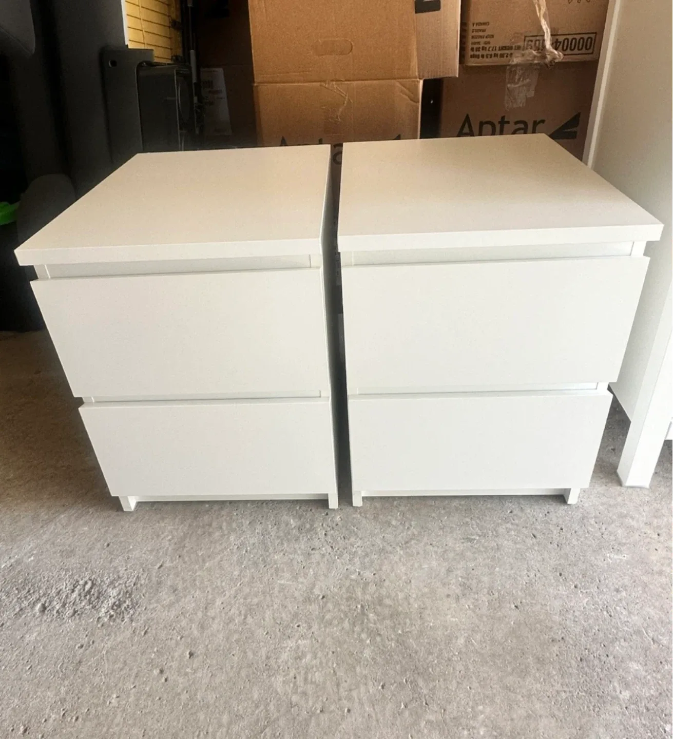 Ikea malm nightstands