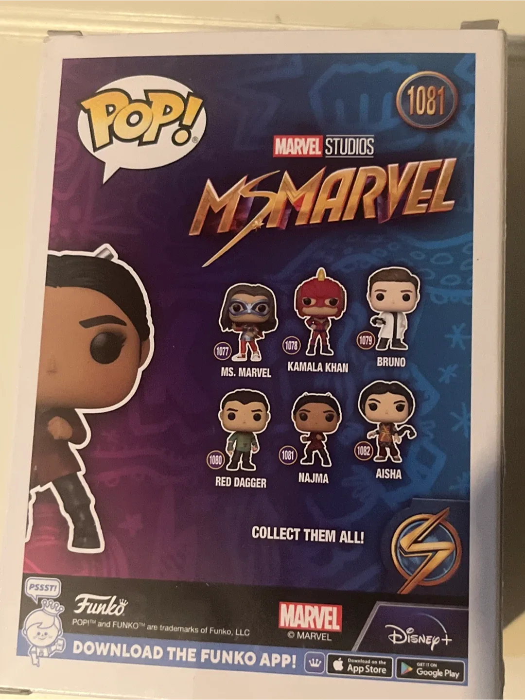 Funko Pop! Marvel Ms. Marvel Najma #1081 image indicator(3)