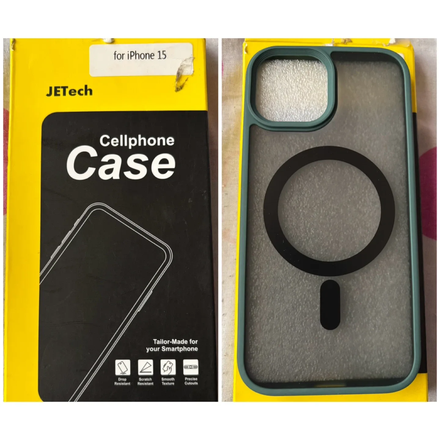 (JETech) Green Cellphone Case - iPhone 15