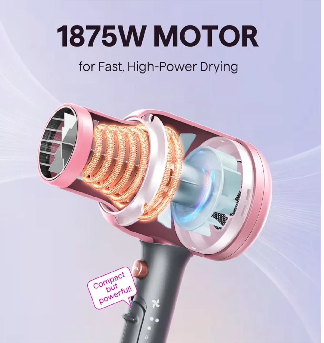Ionic Hair Dryer Styler image indicator(8)