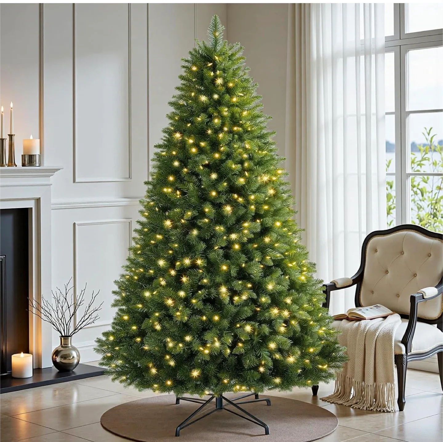 Pre-Lit Kensington Pine Christmas Tree - 7.5 ft