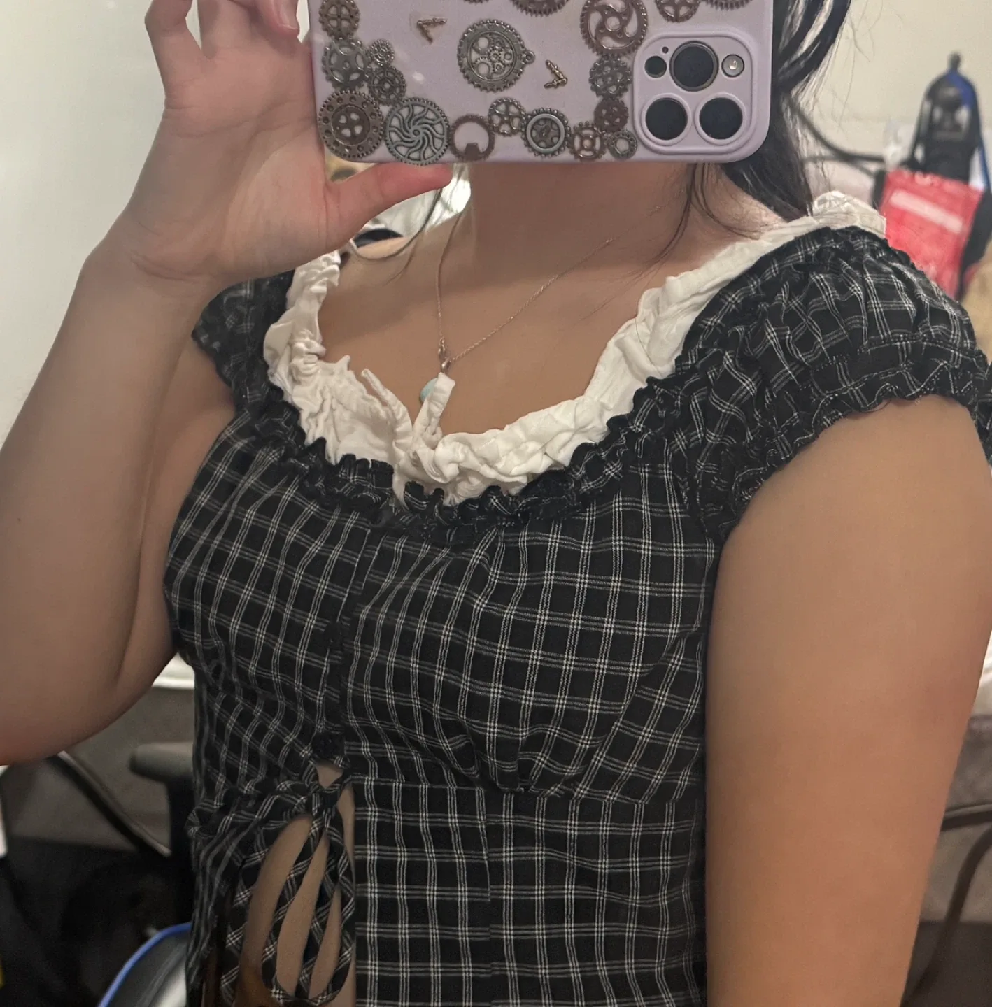 Mieu Checkered tops image indicator(5)