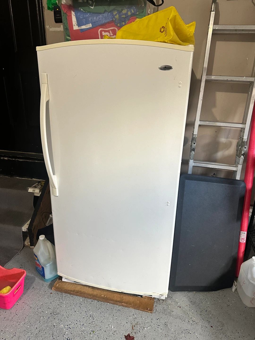 Amana White Upright Freezer