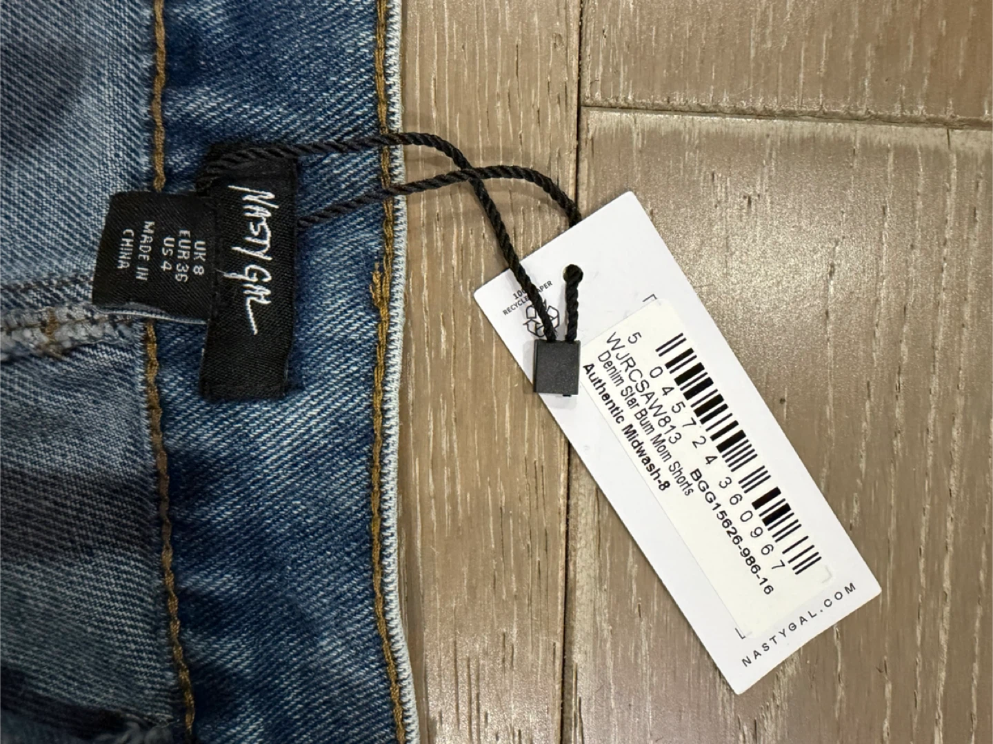 Nasty Gal Denim Star Shorts - Size US 4 - photo 3