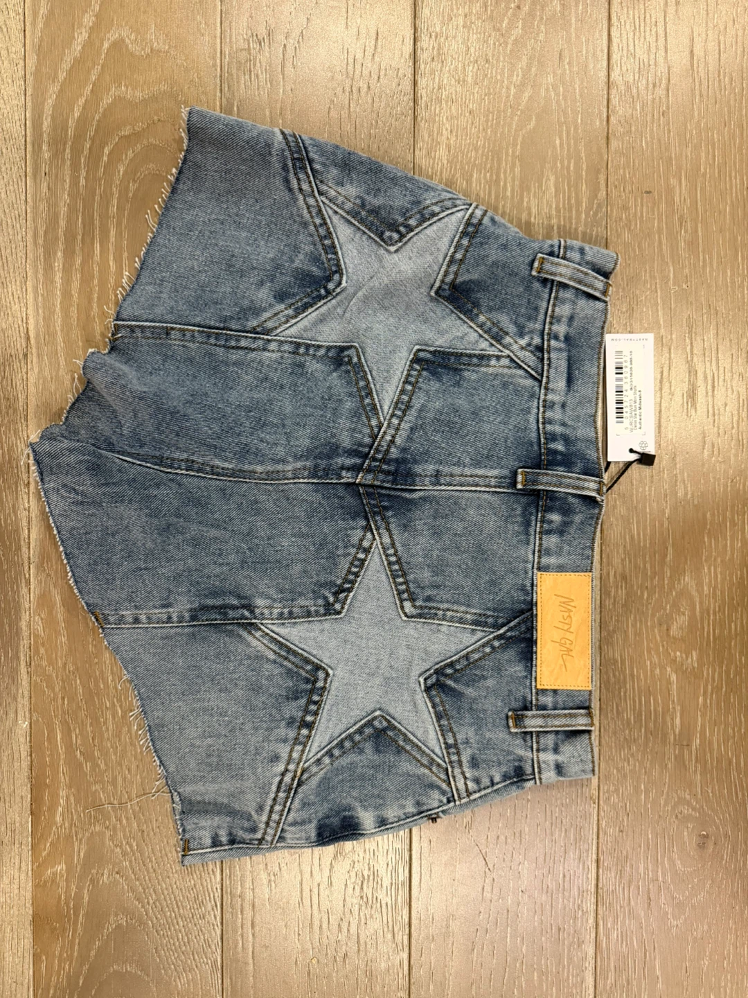 Nasty Gal Denim Star Shorts - Size US 4