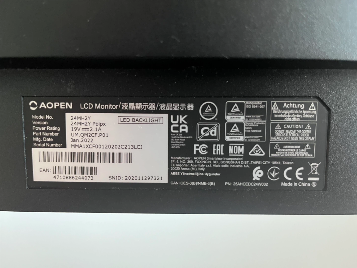 24’ IPS Full HD 1080p 165hz gaming monitor - photo 3