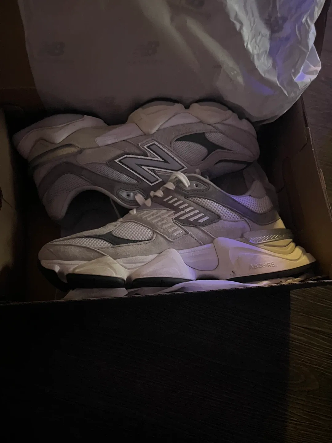 New Balance 9060 Grey Sneakers with Box image indicator(5)