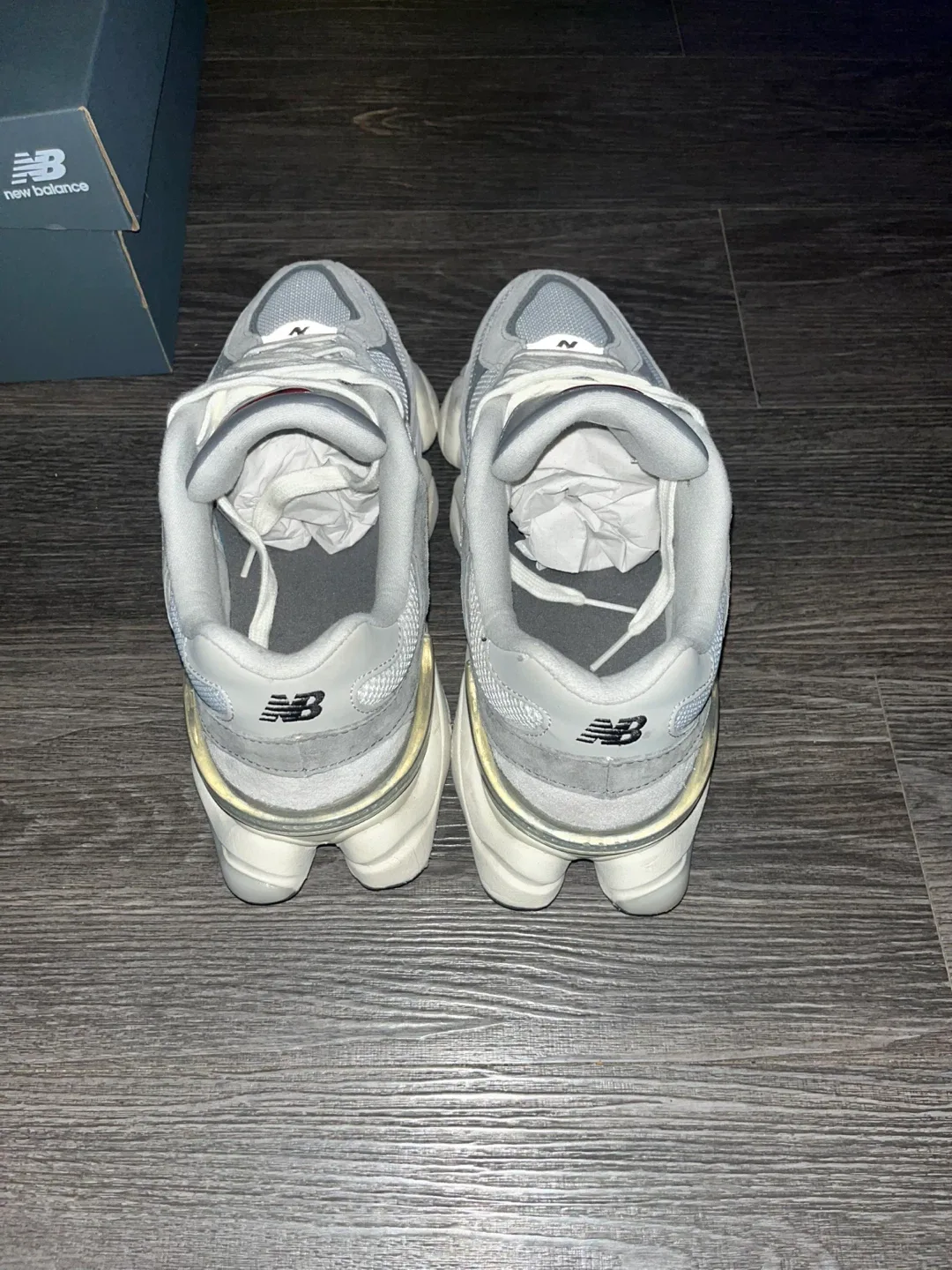 New Balance 9060 Grey Sneakers with Box image indicator(4)