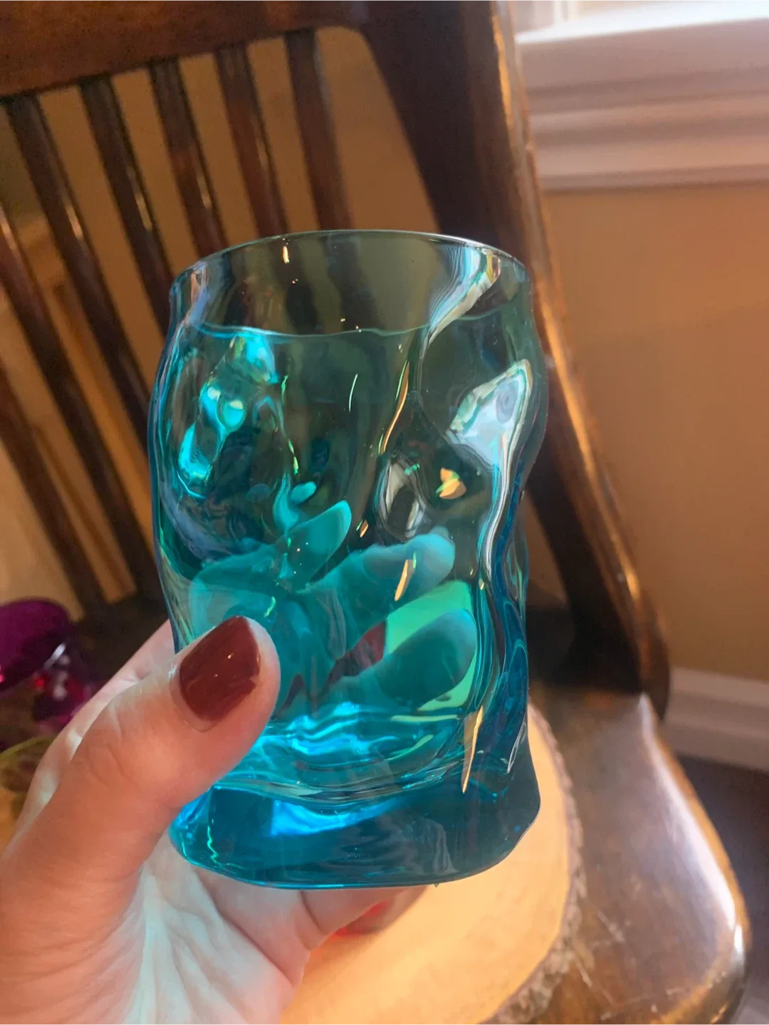 Set of 4 Unique Coloured Drinking Glasses image indicator(4)