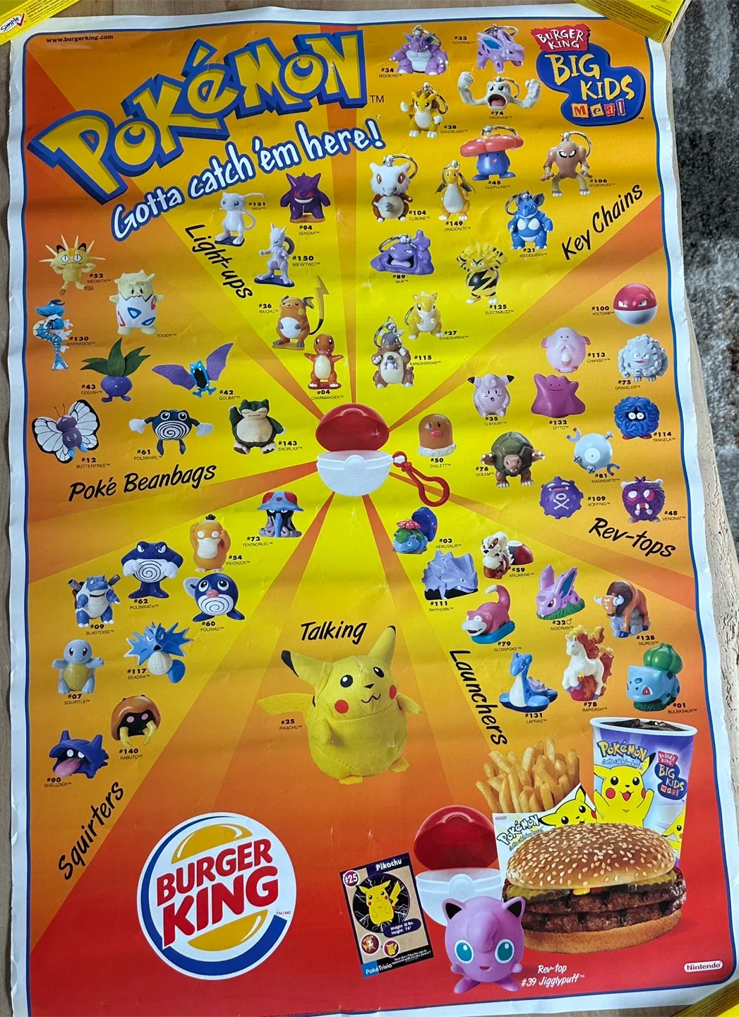 Vintage Pokemon Gotta Catch 'em All Poster