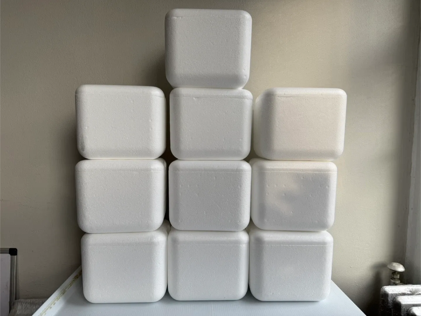 White Styrofoam Cooler Boxes
