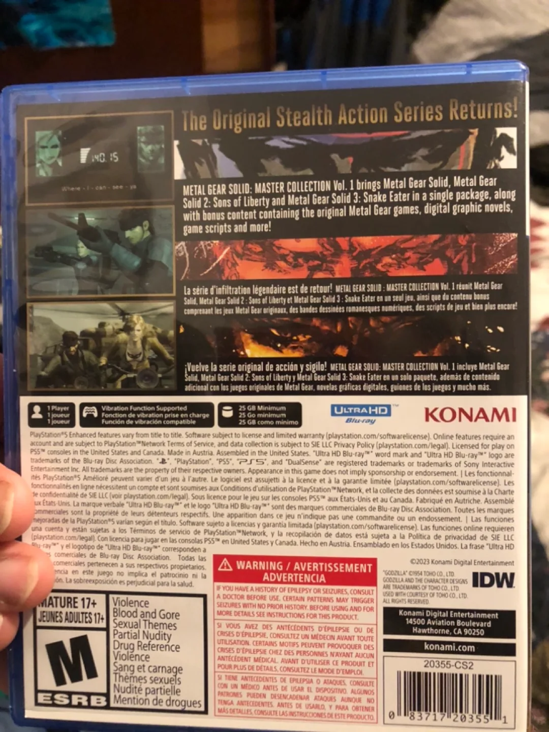 Metal Gear Solid Master Collection Vol. 1 (PS5) image indicator(2)