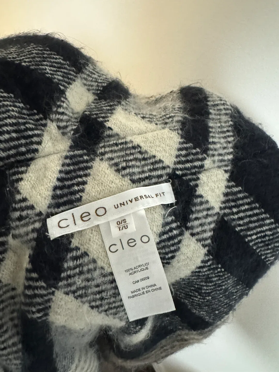 Cleo Universal Fit Plaid Poncho image indicator(2)
