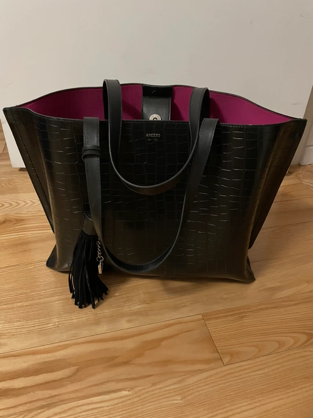 Arezzo Black Tote Bag