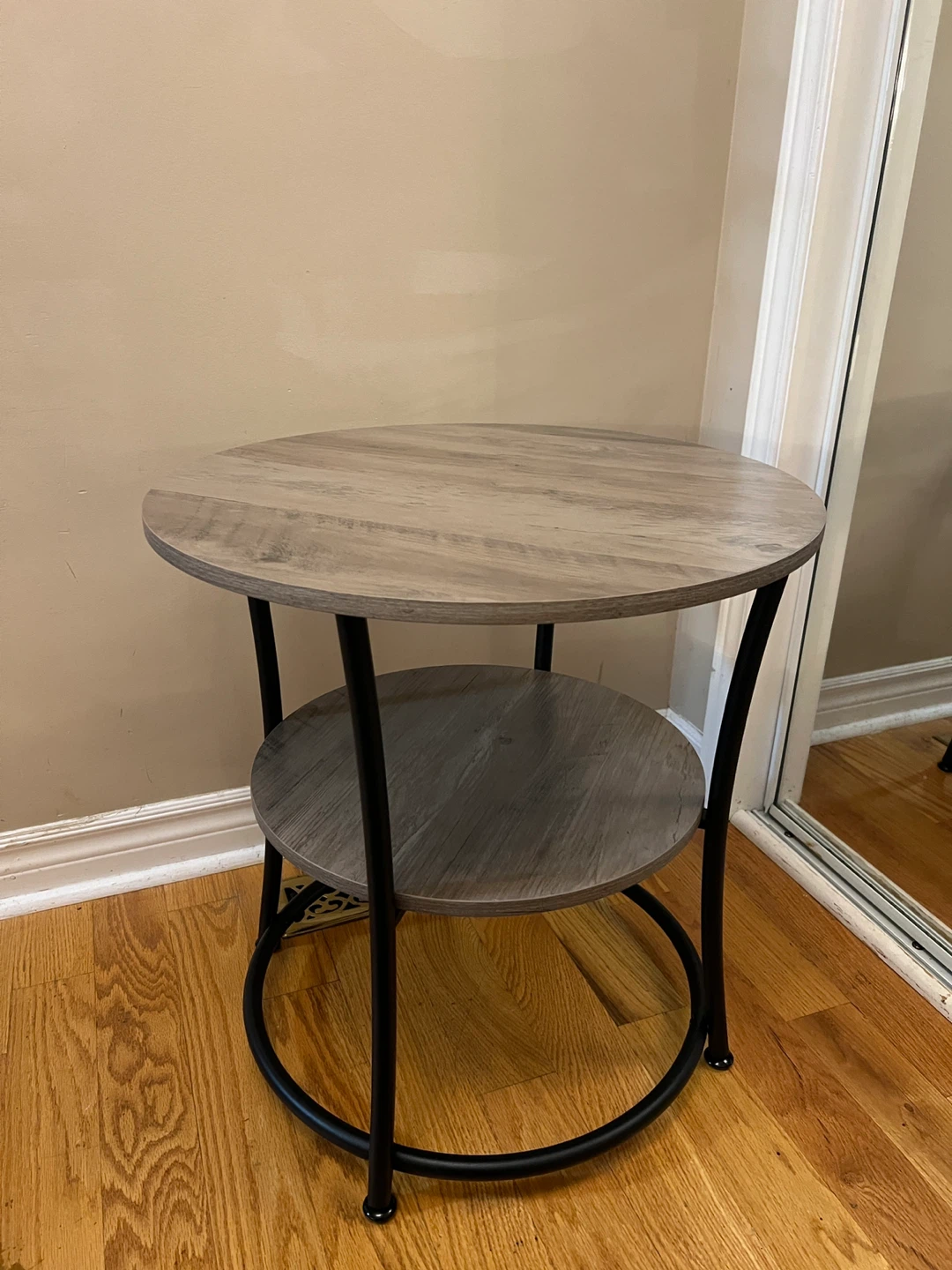 Round Side Table with Shelf(Brand New) - photo 2