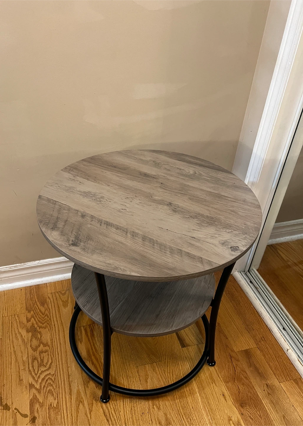 Round Side Table with Shelf(Brand New) - photo 4