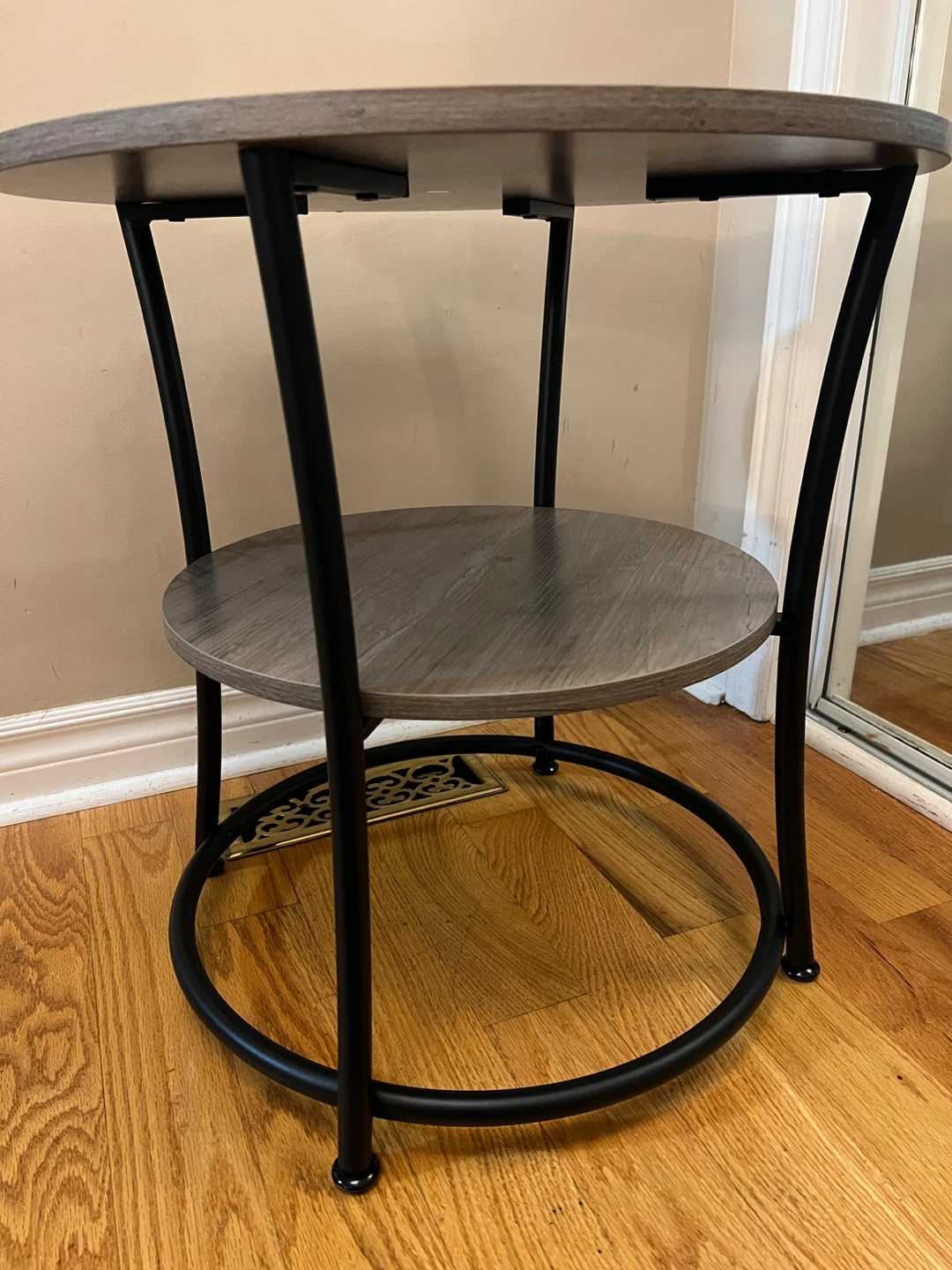 Round Side Table with Shelf(Brand New) - photo 3
