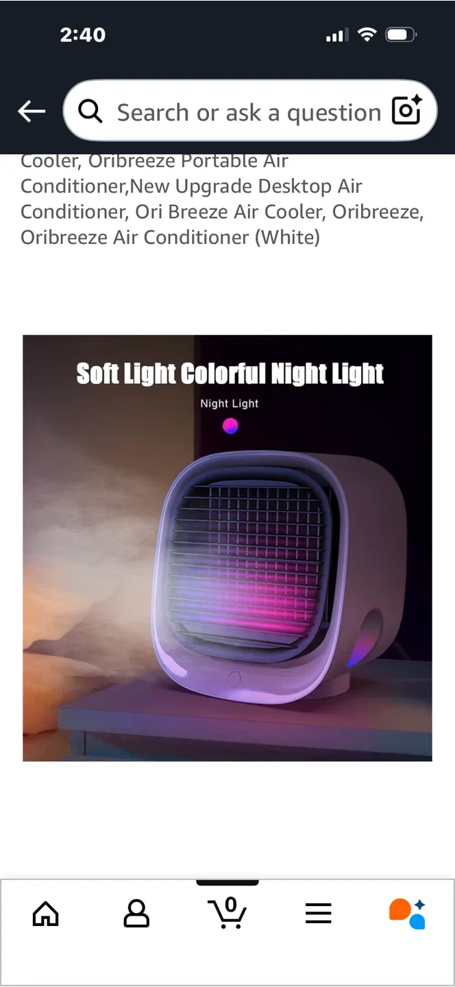 Oribreeze Portable Air Conditioner, White image indicator(3)