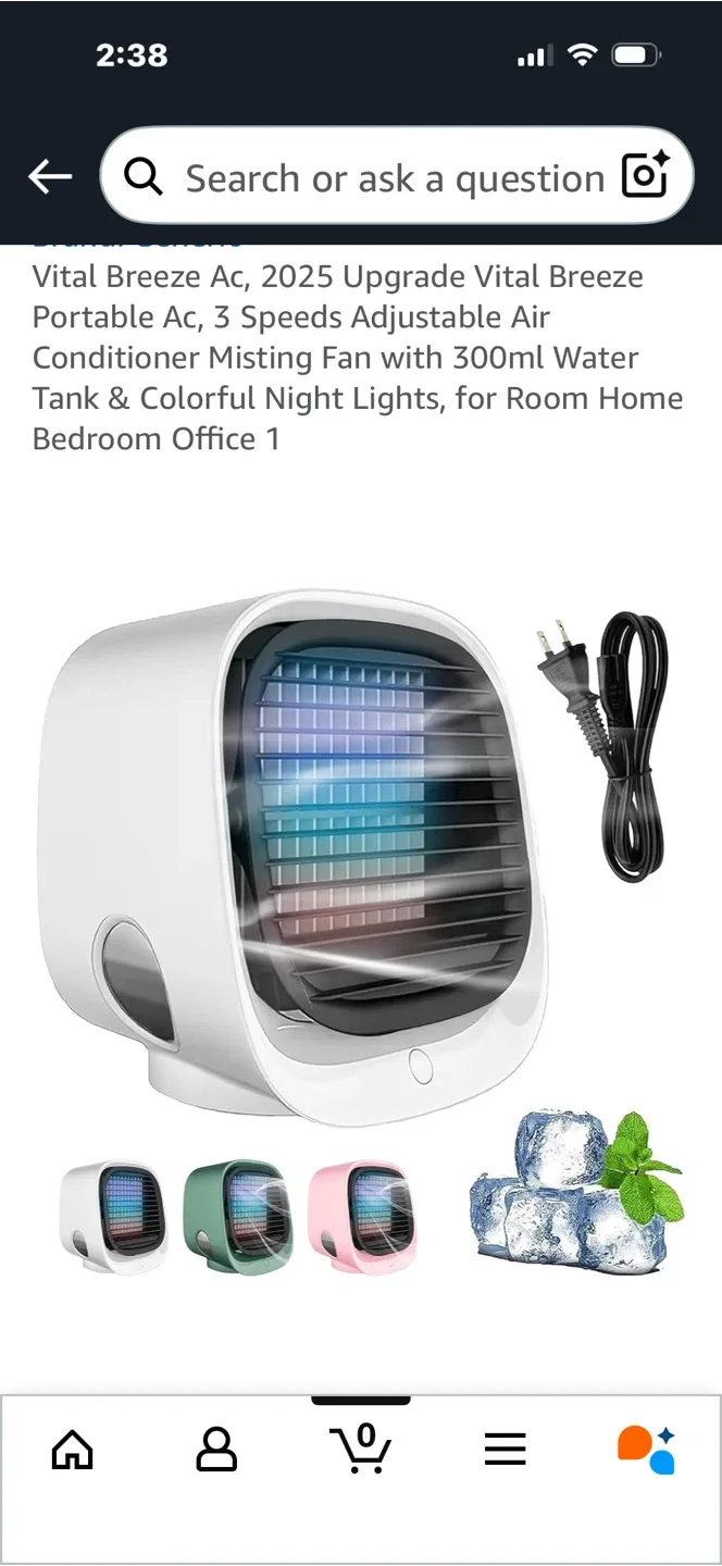 Oribreeze Portable Air Conditioner, White image indicator(4)