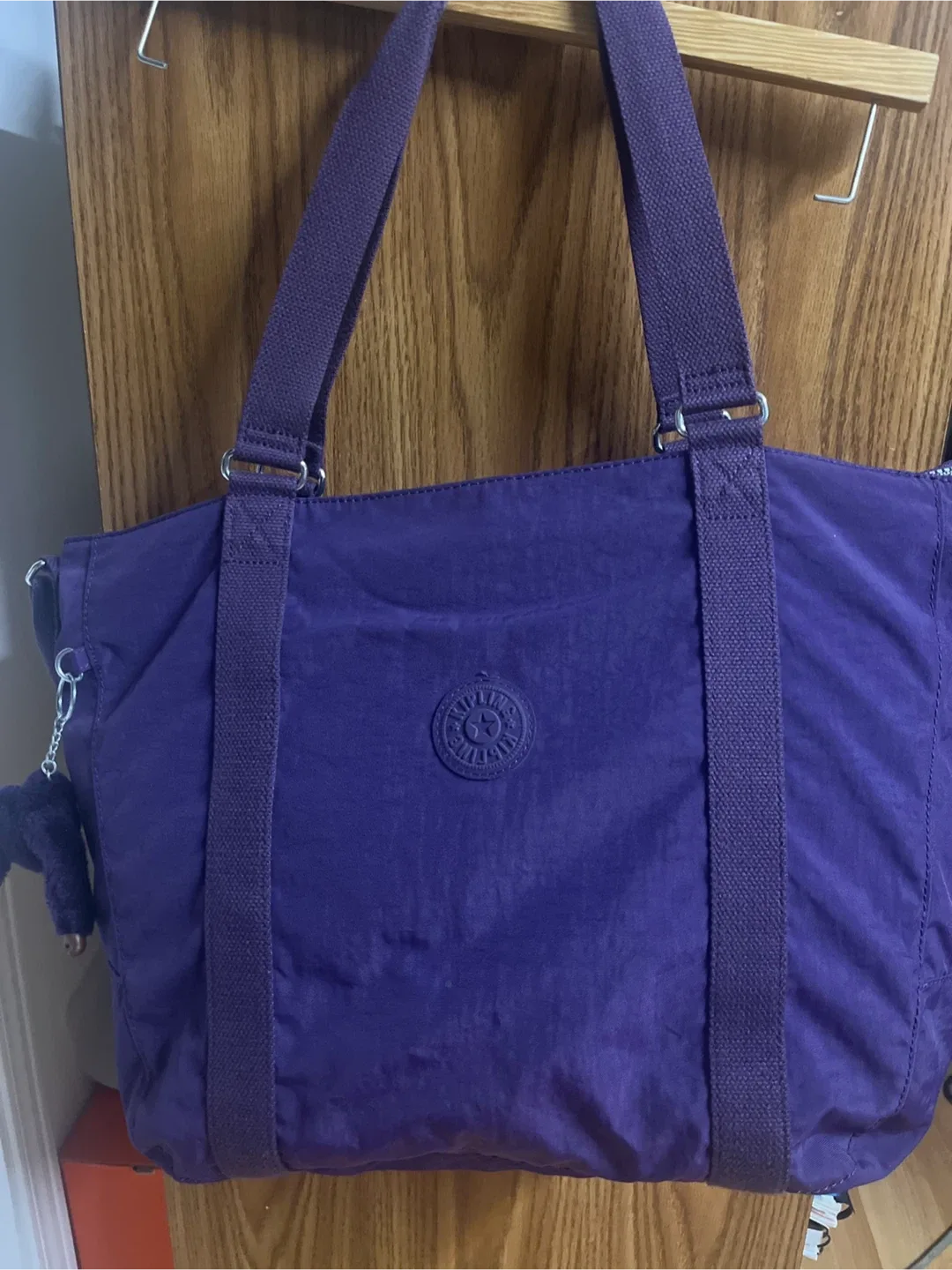 Kipling Purple Tote Bag