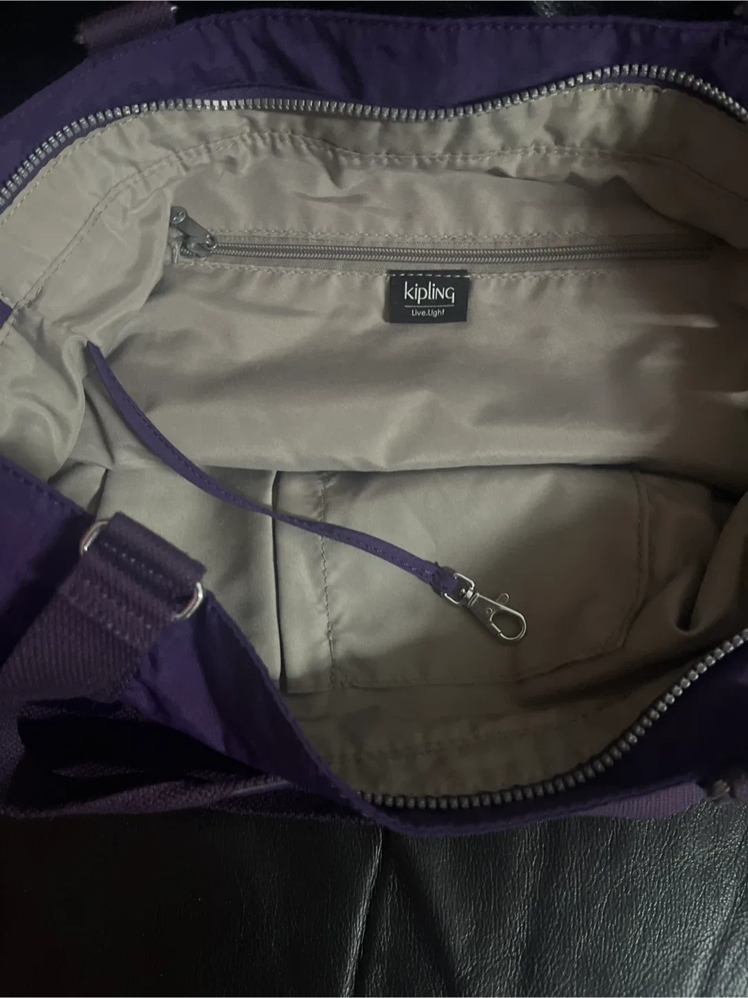 Kipling Purple Tote Bag image indicator(5)