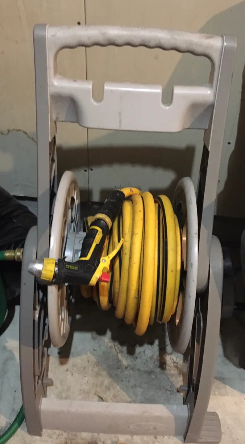 Stanley Fatmax Garden Hose Reel with Spray Nozzle