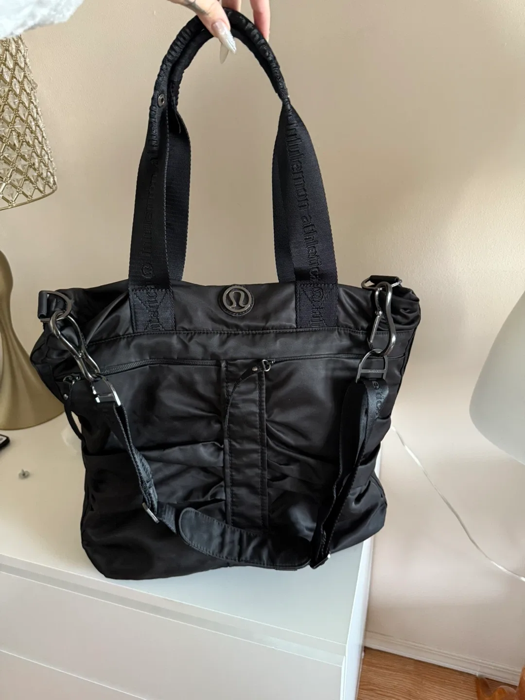 Lululemon Black Tote Bag