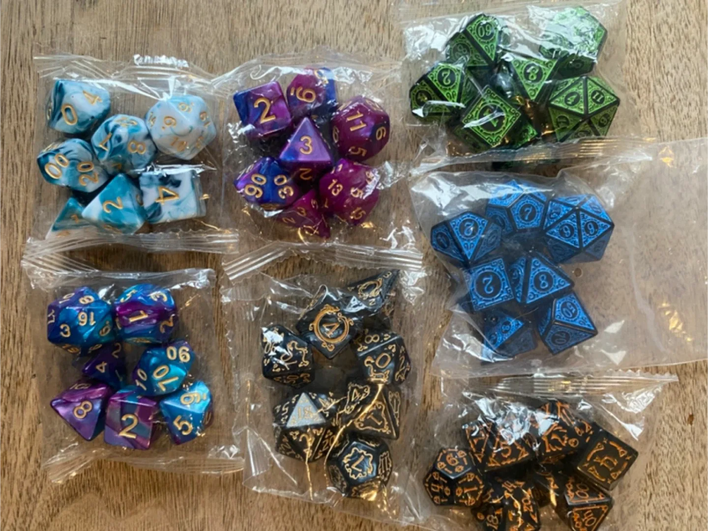 Assorted D&D Dice Sets - New in Package