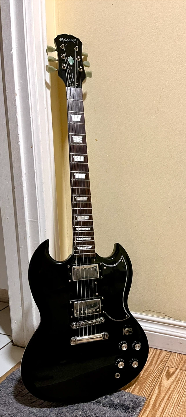 Epiphone SG-400 Electric Guitar - Black - photo 2
