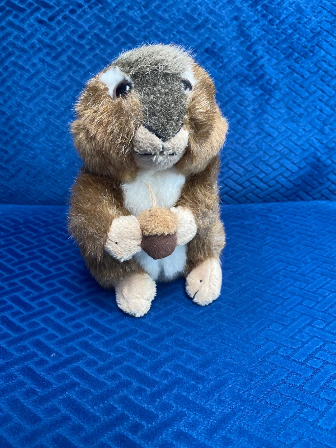 Cute Plush Chipmunk with Acorn