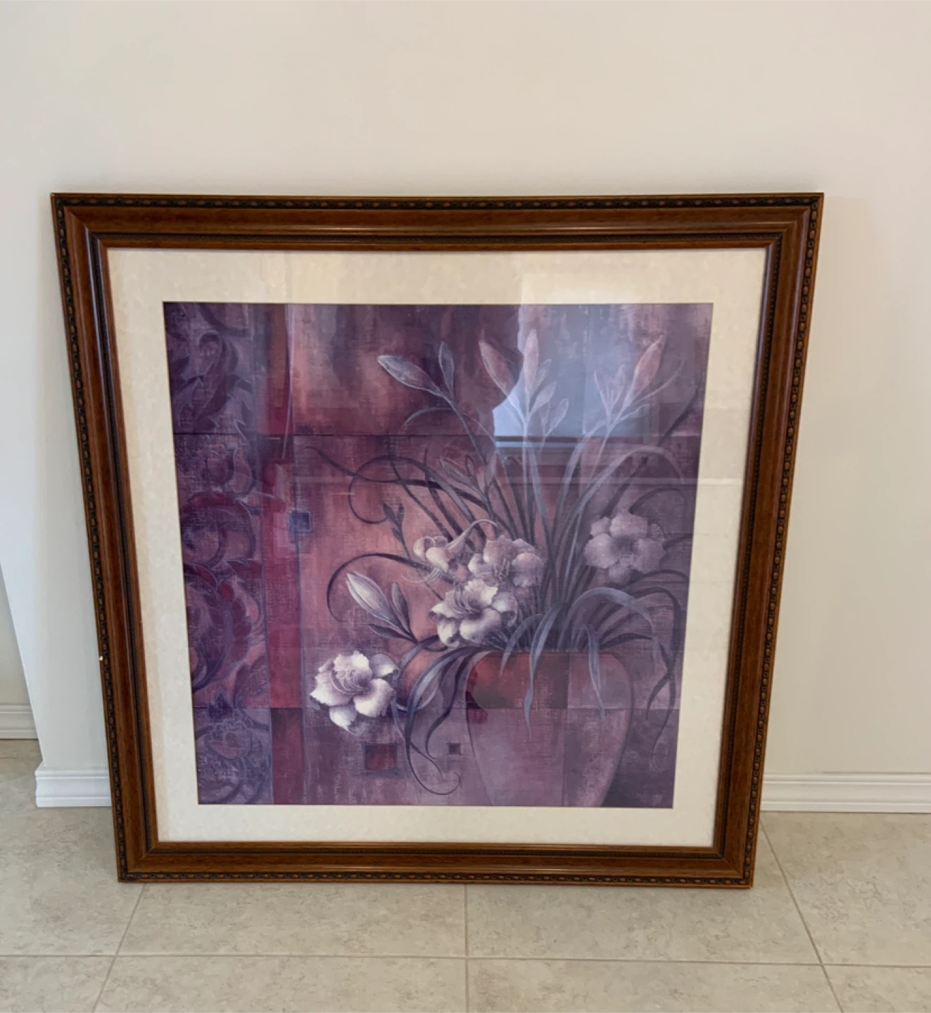 Framed Floral Print Wall Art - photo 2