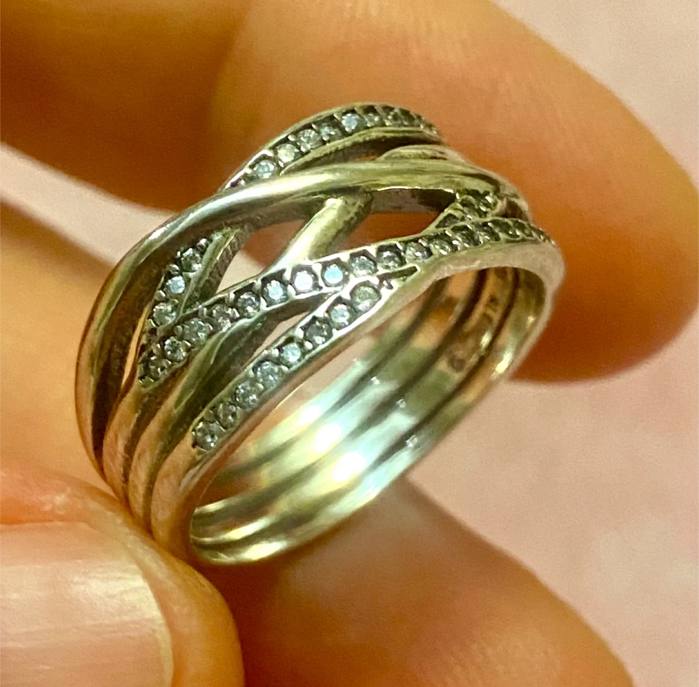 Pandora Silver Ring Size 9