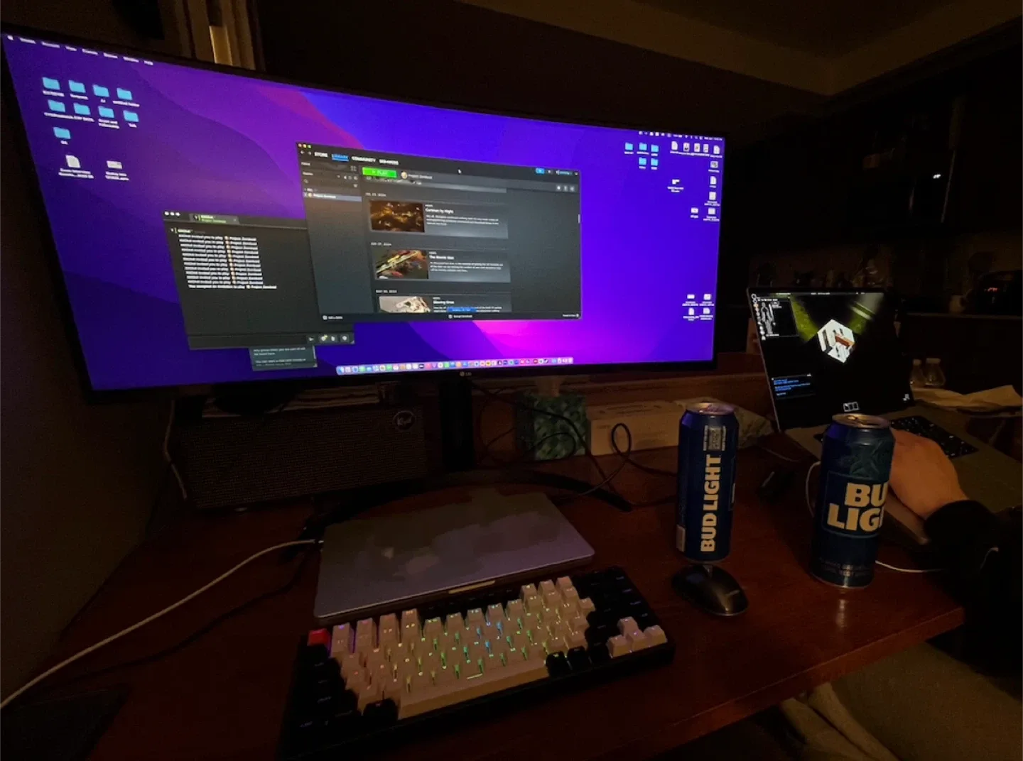 LG 34WP65C-B 34" Curved Ultrawide Monitor - Like New!