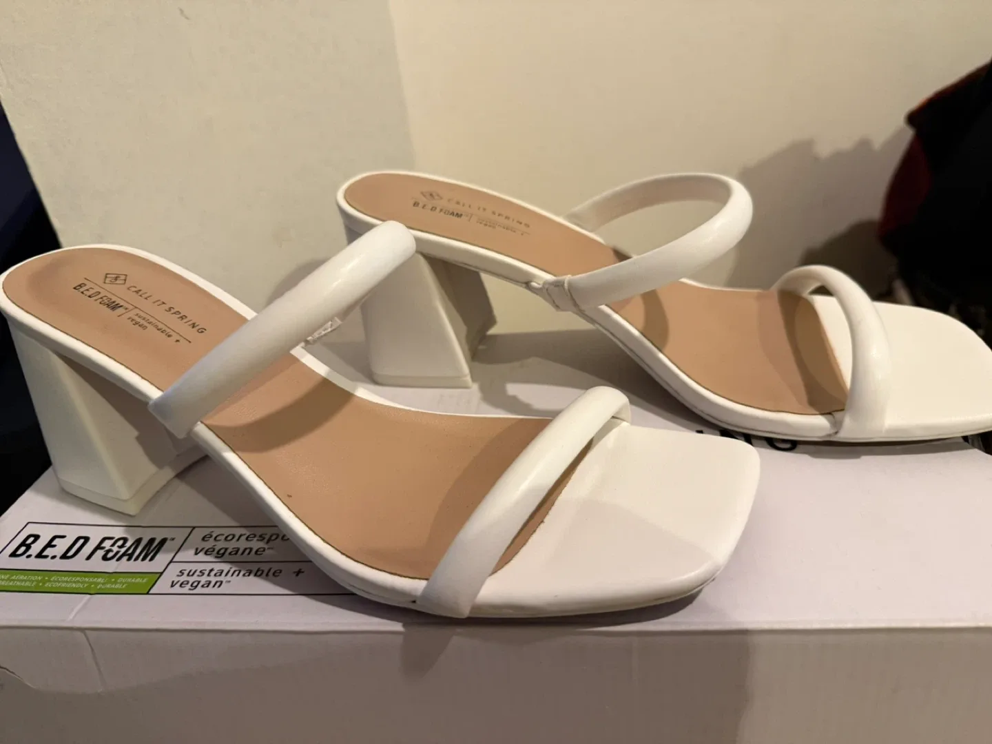 Call It Spring White Heels - Size 8 image indicator(4)