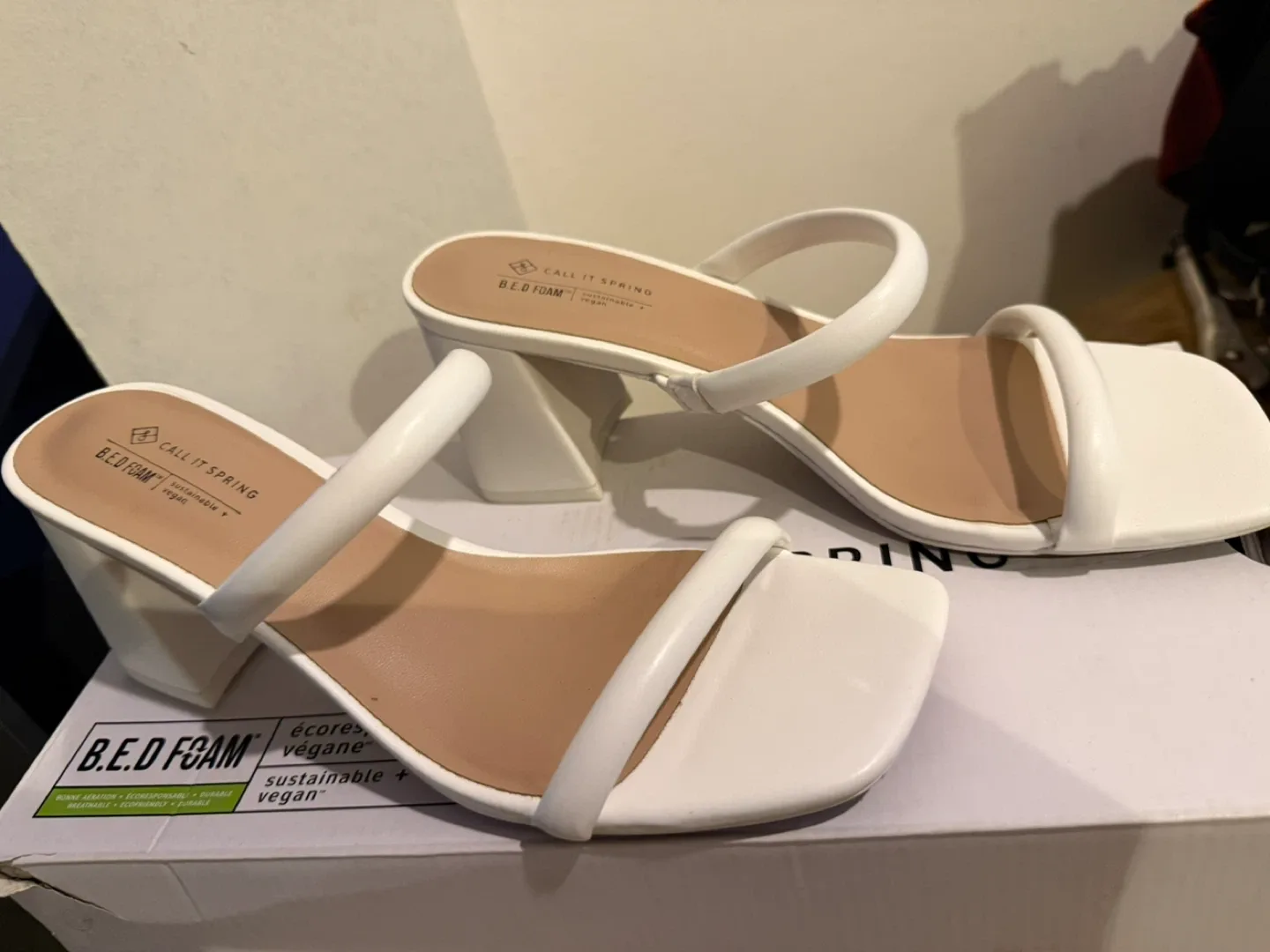 Call It Spring White Heels - Size 8 image indicator(2)