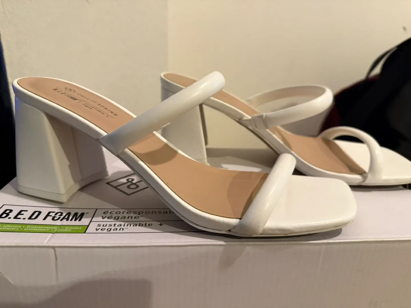 Call It Spring White Heels - Size 8