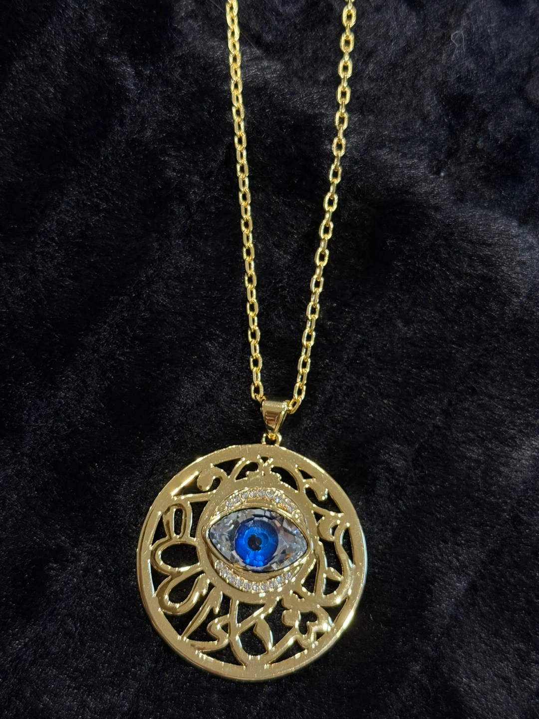 Gold Plated Evil Eye Pendant Necklace - photo 5