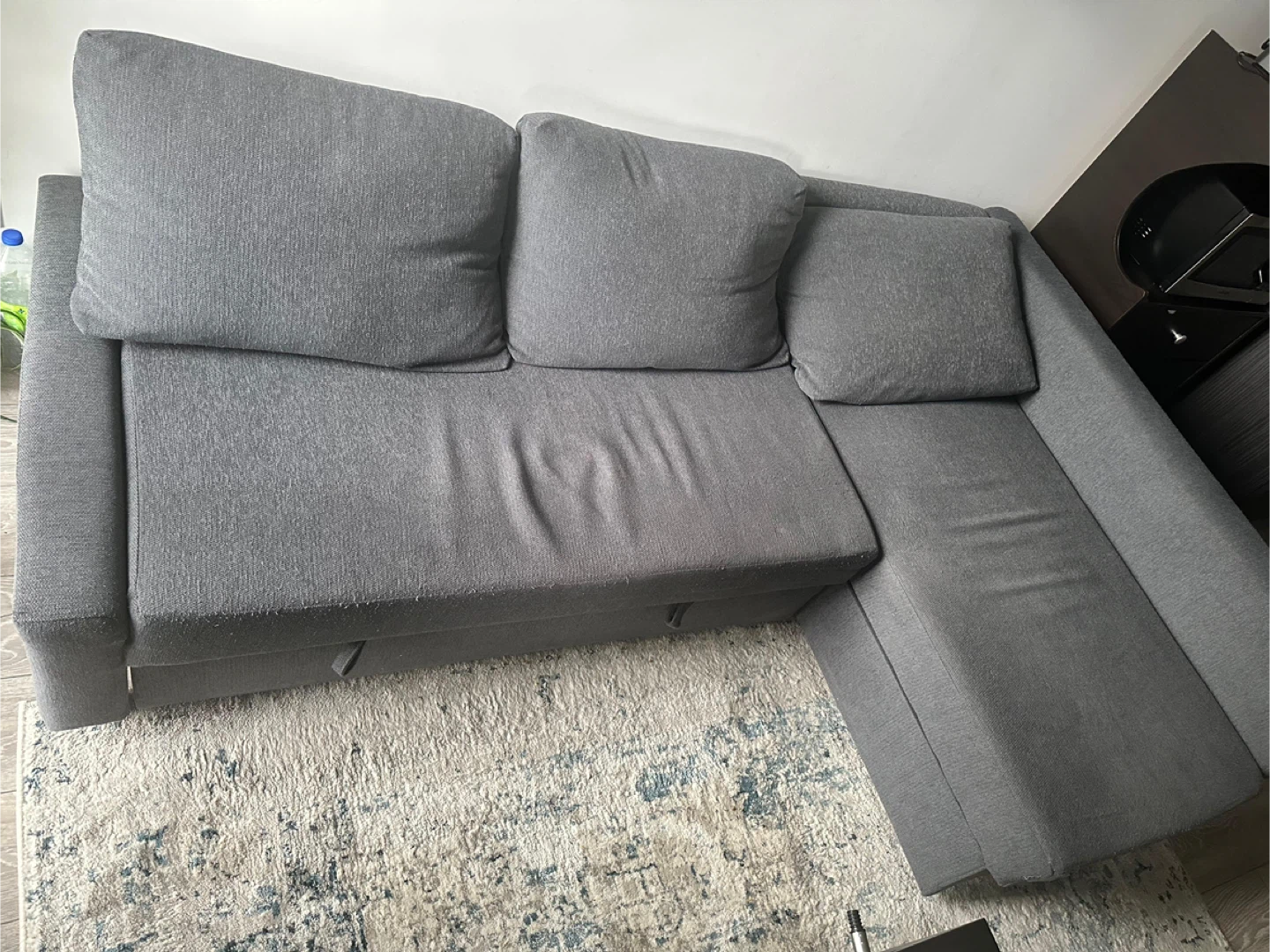 IKEA Grey Sectional Sofa cum bed - photo 3