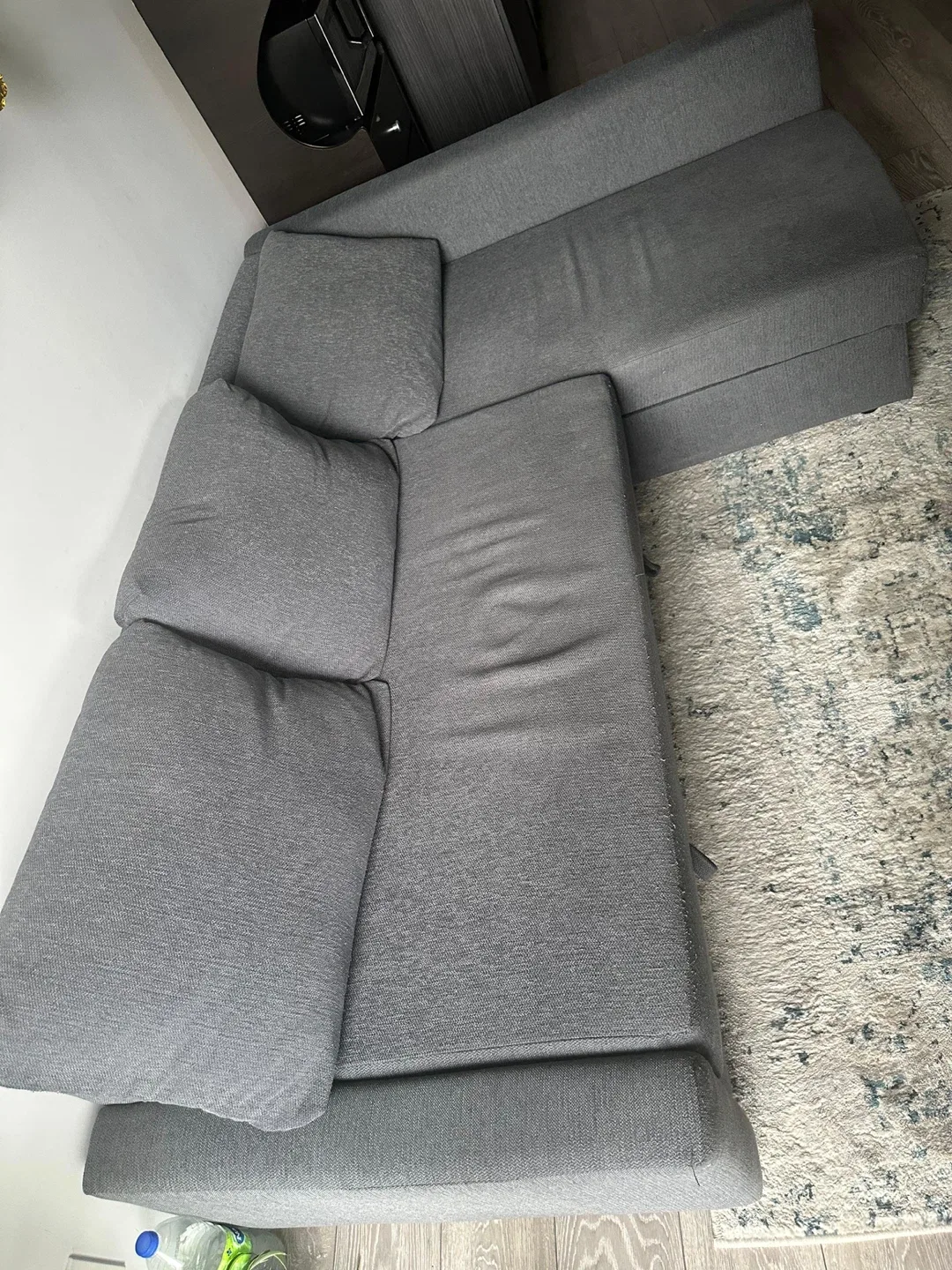IKEA Grey Sectional Sofa cum bed