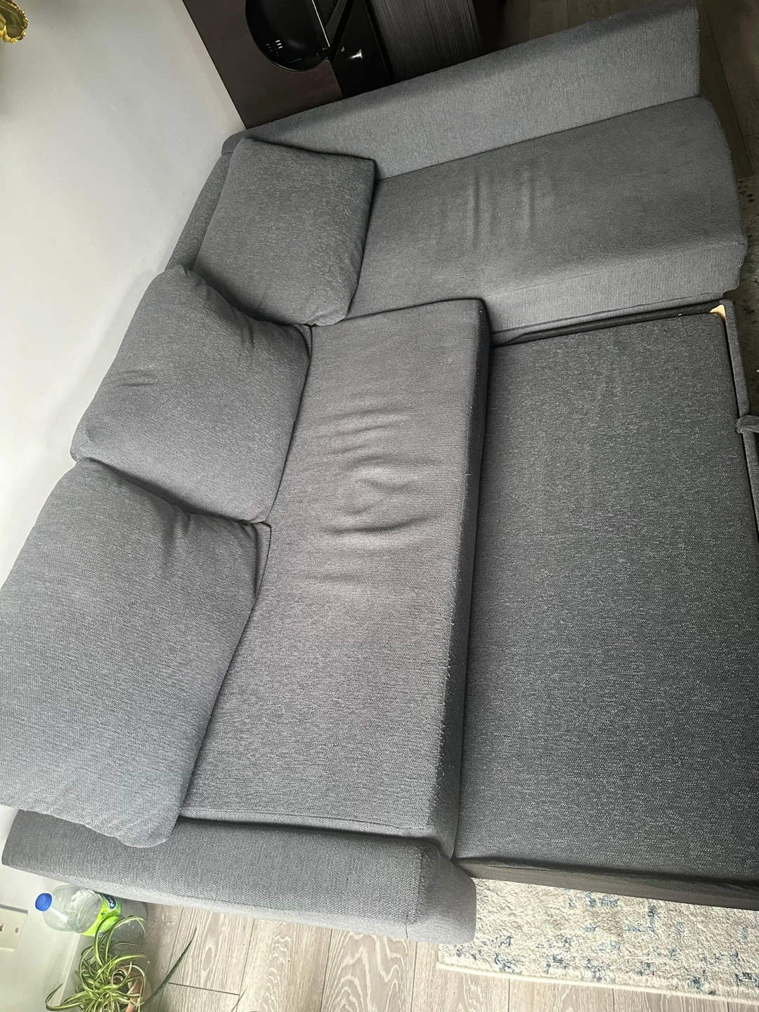 IKEA Grey Sectional Sofa cum bed - photo 2