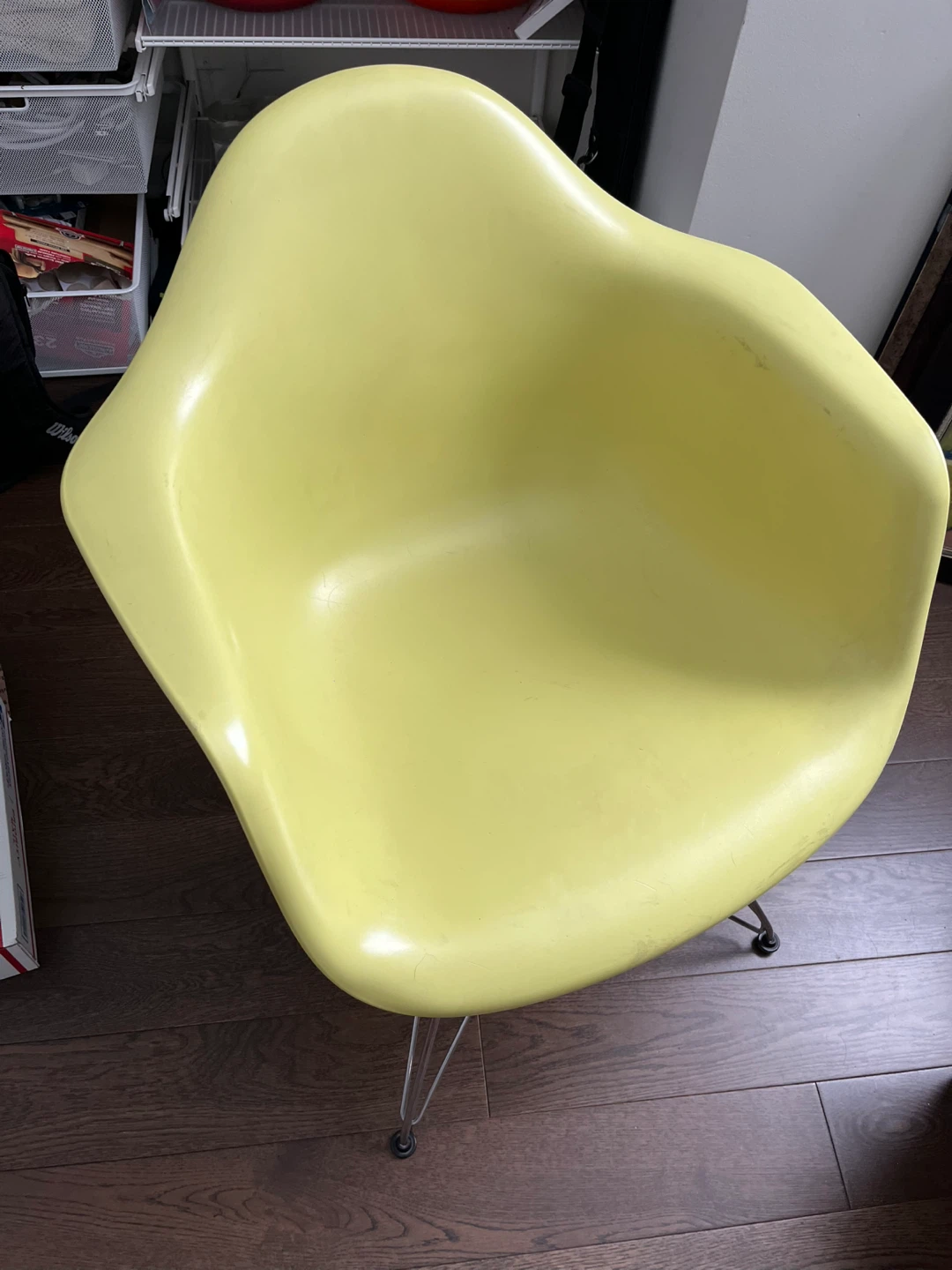 A set of 4 Molded Plastic Armchair - light green - photo 2