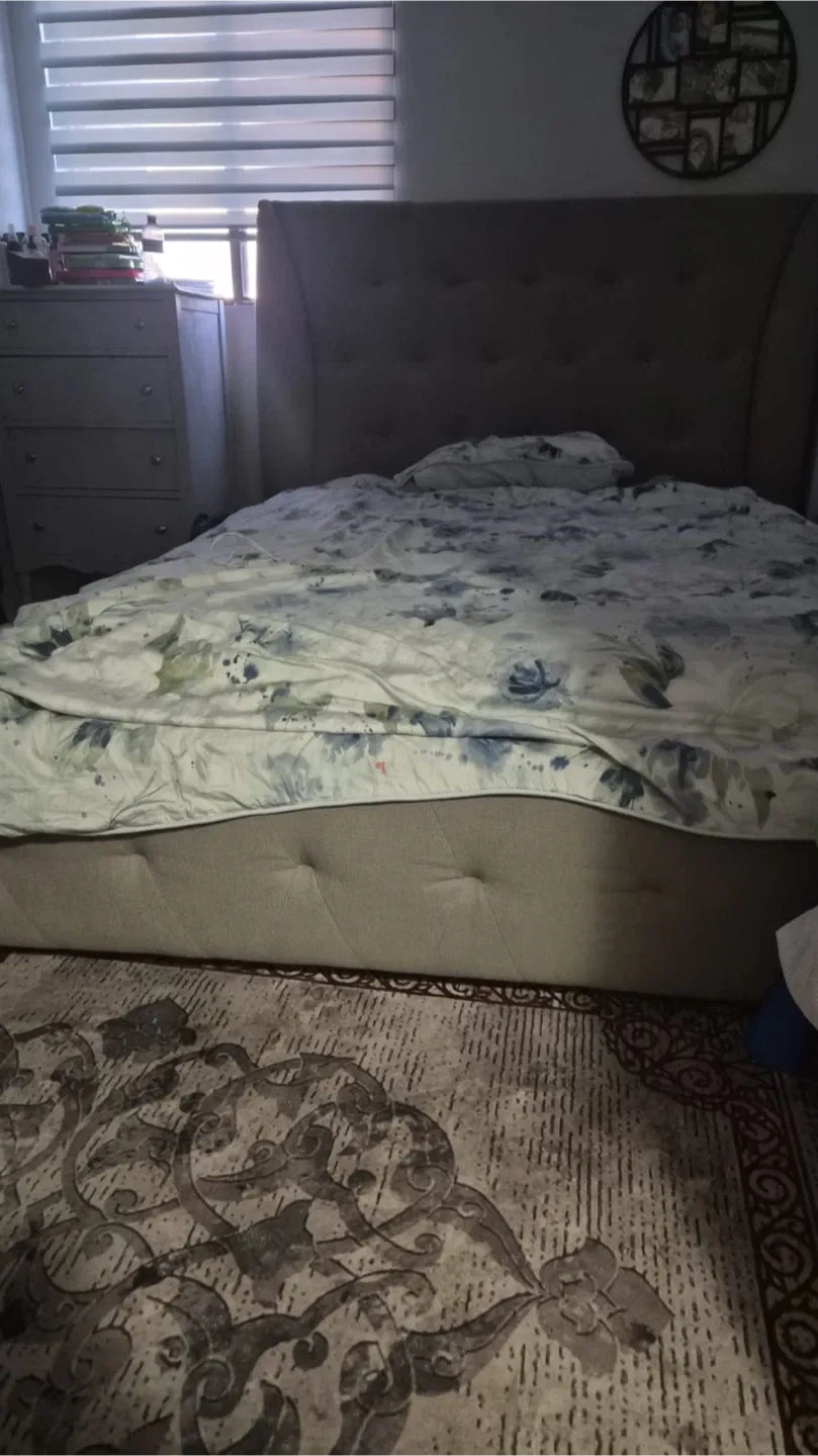 Double bed and mattress
