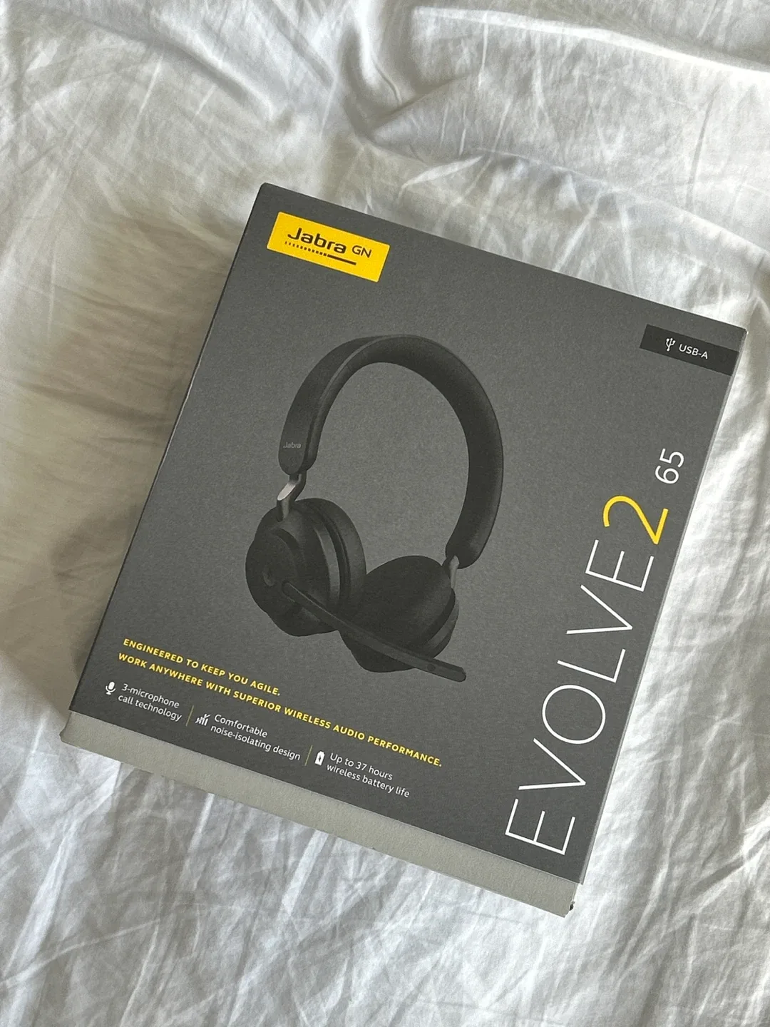 Jabra Evolve2 65 Wireless Headphones - New in Box!