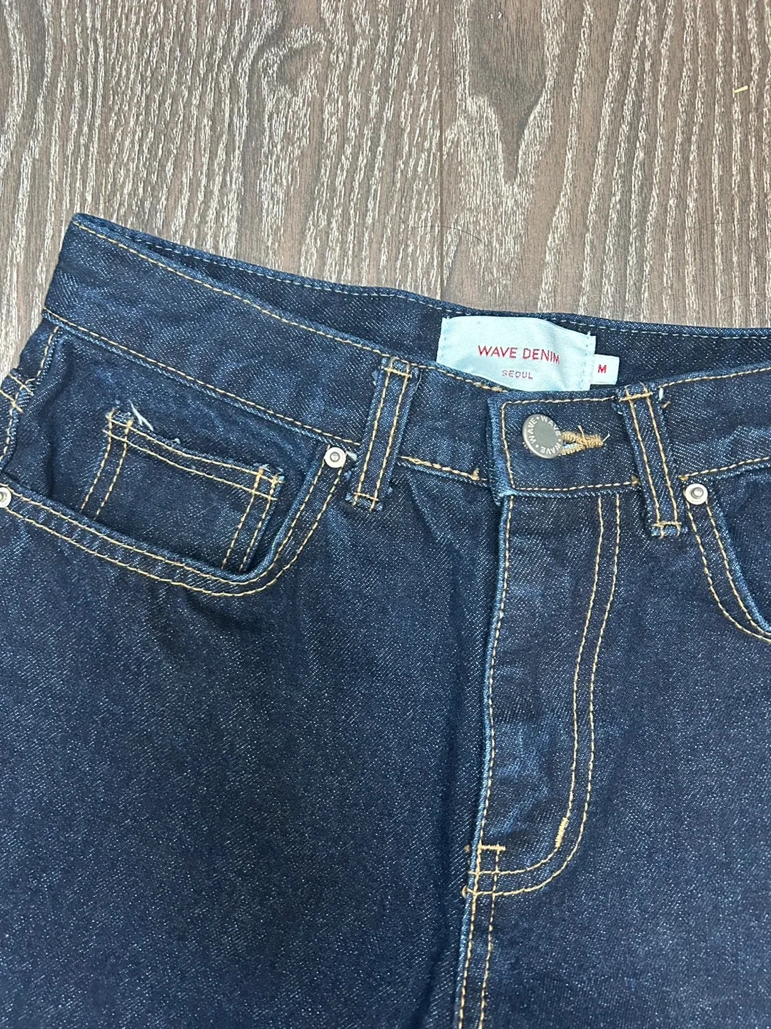 Korean dark blue jeans